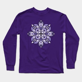 Purple Mandala Long Sleeve T-Shirt